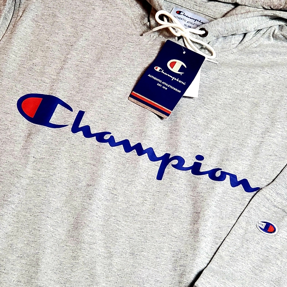 Champion lightweight hoodie grey